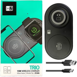 

Heatz 2 In 1 Wireless Charger Black