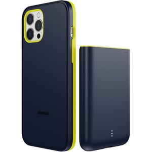 

Magplus Detachable Wireless Charging Battery Case For iPhone 12 Pro Max Navy/Yellow