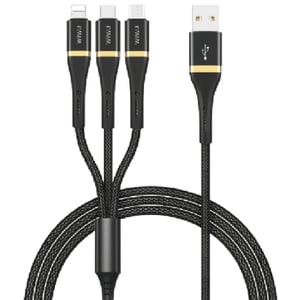 

Wiwu Elite 3 in 1 Cable 1.2m Black