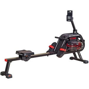 

Sky Land Water Rowing Machine Smooth & Quiet With Bluetooth App,equip With Gadget Support,soft Seat,lcd Digital Monitor & Max User Weight 130kgs. Max Height 6.56 Ft. Gm 8143, Black-red