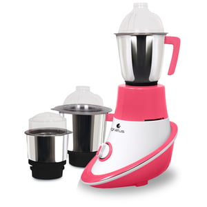 

Gratus 600watts 6503ti Mixer Grinder With 3 Strong Steel Jars, Powerful Copper Motor, Overload Protection, 2 Years Warranty, Made In India (600 Watts - 3 Jar)