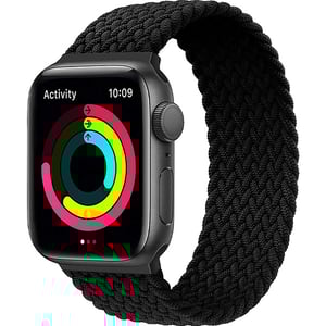 

FITIT Braided Solo Loop Woven Strap for Apple Watch, Elastic Bracelet for iWatch 45mm 44mm 42mm 49mm for Women Men , Ultra 2 SE Series 3 and above with metal connectors