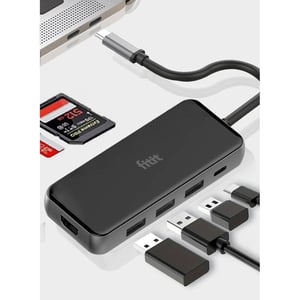 

FITIT 7-in-1 USB Type C Hub Multiport Adapter with 4K HDMI, USB C PD Power Delivery, 3x USB, SD TF Card Reader, Compatible with Mac Book Pro XPS and More Type C Devices