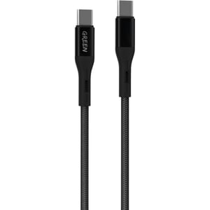 

Green Lion Green Braided USB-C To USB-C Cable 1.2m Black