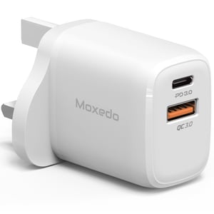 Moxedo Volton X 20w Dual-ports Pd 3.0 & Qc 3.0 Fast Power Delivery Adapter Wall Charger