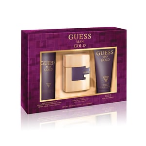

Guess Gold Edt 75ml+200ml Sg+226ml Body Spray Set For Men