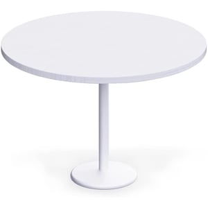

Mahmayi Dec500E Whitemel Board Round Pantry Table With Circular Base 60X120Cm