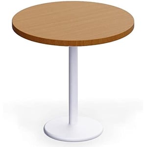

Mahmayi Dec500E Light Walnut Round Pantry Table With Circular Base 60X80Cm