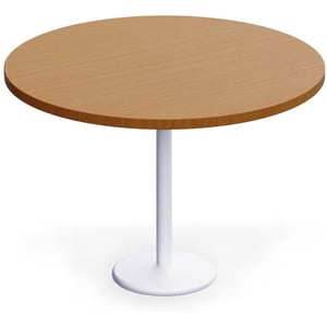 

Mahmayi Dec500E Light Walnut Round Pantry Table With Circular Base 60X120Cm