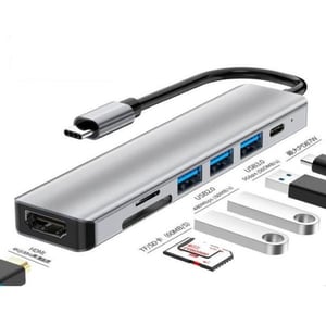 

Casement 1331 7 In 1 USB-C Hub Grey