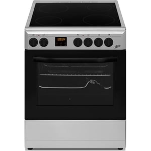 Milton Ceramic Cooker With Fan Oven & Full Safety Silver, Size 60x60 Cm - Made In Turkey Model Fs6060vtc-s, 1 Year Warranty