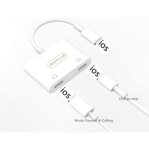 

Digitplus 2 In 1 Lightning Adaptor White