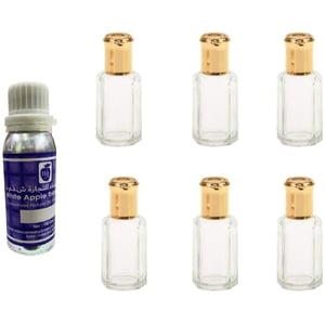 

White Apple Concentrated Perfume Oil/attar 100 Ml And 6 Pcs 12 Ml Bottles Oud Combody