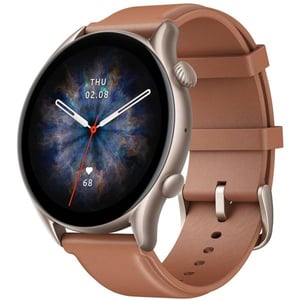 Amazfit A2040 GTR 3 Pro Smart Watch Brown Leather