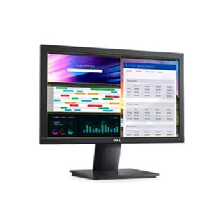 Dell Monitor 18.5" Flat, HD (1366×768), TN Panel, VGA, DisplayPort, 60 Hz, 5 ms (E1920H)
