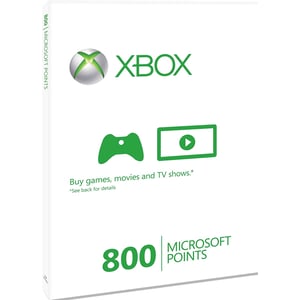 Xbox 360 Live 800 Microsoft Points Usa