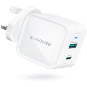 

Ravpower 65W 2-Port Wall Charger White