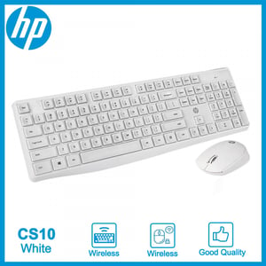 

Hp White Wireless Keyboard & Mouse Combo English Cs10