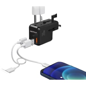 

Digitplus Travel Adapter Black