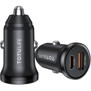 

Totulife Mini Car Charger Black