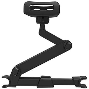 Porodo Phone And Tablet Headrest Mount 27cm, Suitable For 7-10.4" Tablets, Rotates, Swivels, Easy Access To Charging Ports, 360 Rotation, Cushioned Grip, Made W/ High Quality & Durable Abs - Black