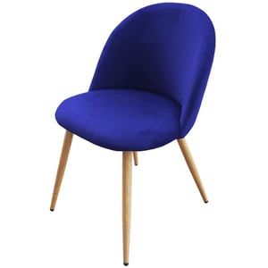 

Mahmayi Hydc019 Velvet Blue Dining Chair For Living Room