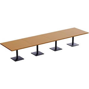 

Ristoran 500x500e-480 16 Seater Square Base Cafe-dining-meeting Table Light Walnut