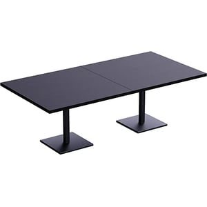 

Ristoran 500X500E240 8 Seater Square Base Cafe Dining Meeting Table Black