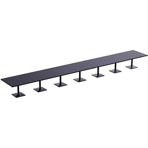

Ristoran 500x500e-840 28 Seater Square Base Cafe-dining-meeting Table Black