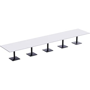 

Ristoran 500x500e-600 20 Seater Square Base Cafe-dining-meeting Table White
