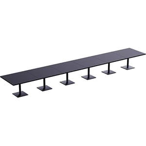 

Ristoran 500x500e-720 24 Seater Square Base Cafe-dining-meeting Table Black