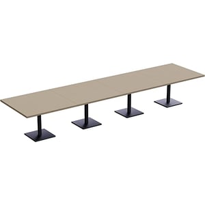 

Ristoran 500X500E480 16 Seater Square Base Cafe Dining Meeting Table Linen