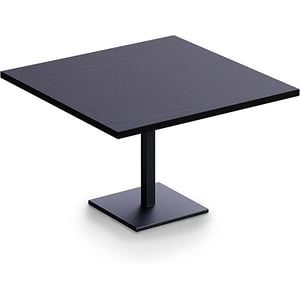 

Ristoran 500X500E120 4 Seater Square Base Cafe Dining Meeting Table Black