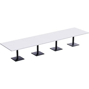

Ristoran 500X500E480 16 Seater Square Base Cafe Dining Meeting Table White