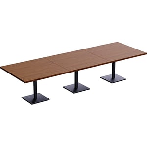 

Ristoran 500X500E360 12 Seater Square Base Cafe Dining Meeting Table Dark Walnut