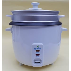Gratus 2in1 GRC-15500GBC Rice Cooker White 1.5L