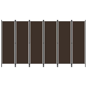 

Vidaxl 6-panel Room Divider Brown 300x180 Cm