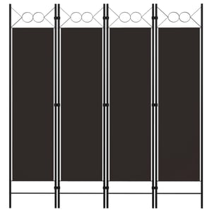 

Vidaxl 4-panel Room Divider Brown 160x180 Cm