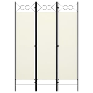

Vidaxl 3-panel Room Divider Cream White 120x180 Cm