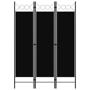 

Vidaxl 3-panel Room Divider Black 120x180 Cm