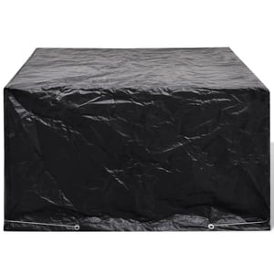 

Vidaxl Garden Furniture Cover 6 Person Poly Rattan Set 8 Eyelets 172 X 113cm