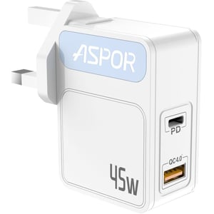 

Aspor Fast USB Wall Charger White