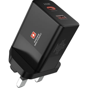 

Swiss Military 25W Dual Port USB Charger Black