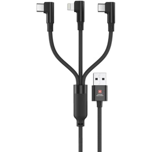 

Swiss Military 3 In 1 USB Cable 2m Black