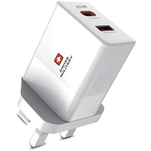 

Swiss Military 25W Dual Port USB Charger White