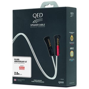 

QED Silver Anniversary XT 3m Speaker Cables Pre-terminated (QE1432)