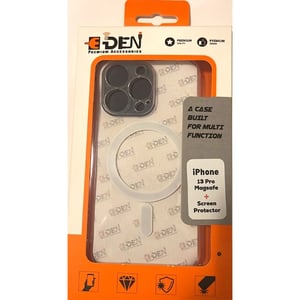 

E-Den Case Crystal Clear With Screen Protector iPhone 13 Pro Max