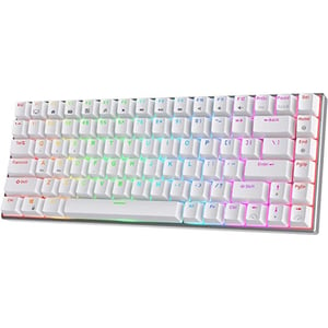 

Rk84 Tri - Mode Hot Swapable Rgb Mechanical Gaming Keyboard Blue Switch White