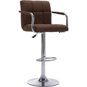 

Vidaxl Bar Stool Brown Fabric