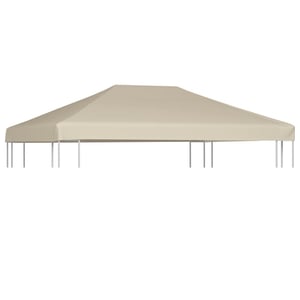 

Vidaxl Gazebo Top Cover 310 G/m 4x3 M Beige